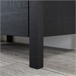 Maklaine Engineered Wood 2-Door Storage Cabinet in Raven Oak