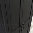 Maklaine Engineered Wood 2-Door Storage Cabinet in Raven Oak