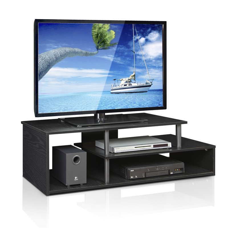 Maklaine Engineered Wood Low Rise TV Stand for TV up to 46