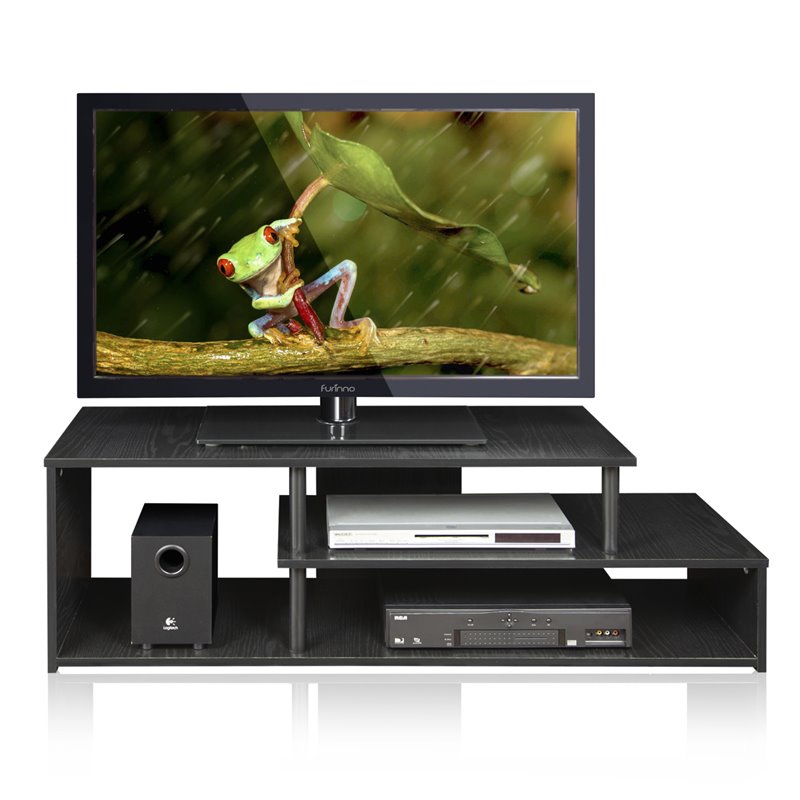 Maklaine Engineered Wood Low Rise TV Stand for TV up to 46