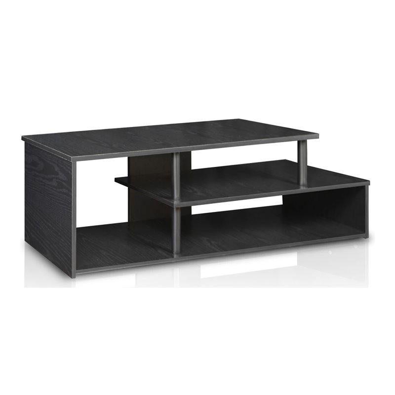 Maklaine Engineered Wood Low Rise TV Stand for TV up to 46