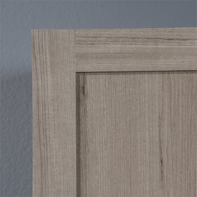 Maklaine Engineered Wood Storage Cabinet in Silver Sycamore/Gray