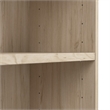 Maklaine Engineered Wood Universal Tall 5 Shelf Bookcase in Natural Elm