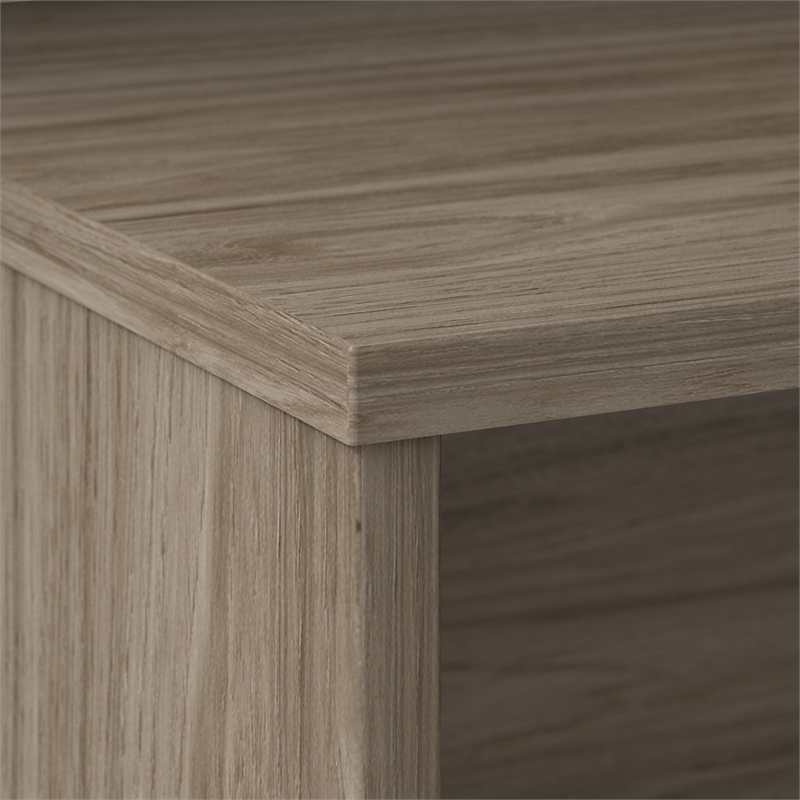 Maklaine Contemporary Engineered Wood 42W Desk Return in Hickory