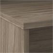 Maklaine Contemporary Engineered Wood 42W Desk Return in Hickory