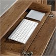 Maklaine Contemporary Engineered Wood Computer Desk in Vintage Oak