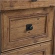 Maklaine Contemporary Engineered Wood Computer Desk in Vintage Oak