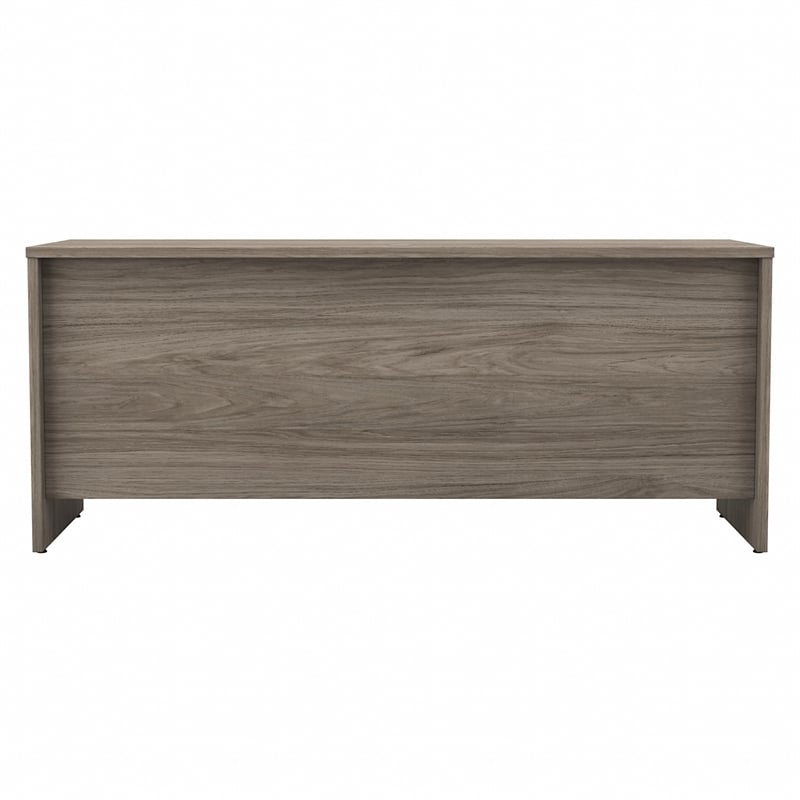 Maklaine Engineered Wood 72W x 24D Credenza Desk in Modern Hickory