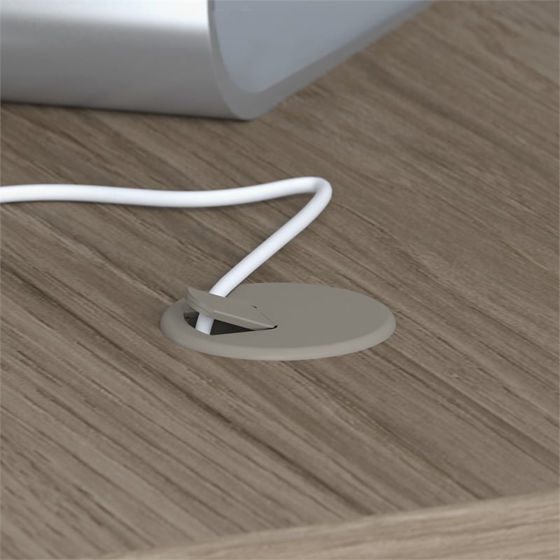 Maklaine Engineered Wood 60W x 30D Office Desk in Modern Hickory