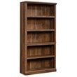 Maklaine Contemporary Engineered Wood 5-Shelf Bookcase in Grand Walnut