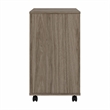 Maklaine Engineered Wood 3 Drawer Mobile File Cabinet in Modern Hickory