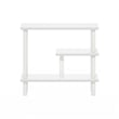 Maklaine Turn-N-Tube Slim Space Saving Storage Rack in White/White
