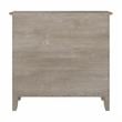 Maklaine Engineered Wood Small 2 Shelf Bookcase in Washed Gray