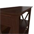 Maklaine Engineered Wood Small 2 Shelf Bookcase in Bing Cherry