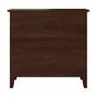 Maklaine Engineered Wood Small 2 Shelf Bookcase in Bing Cherry