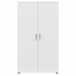 Maklaine Engineered Wood Universal Tall Storage Cabinet with Doors in White