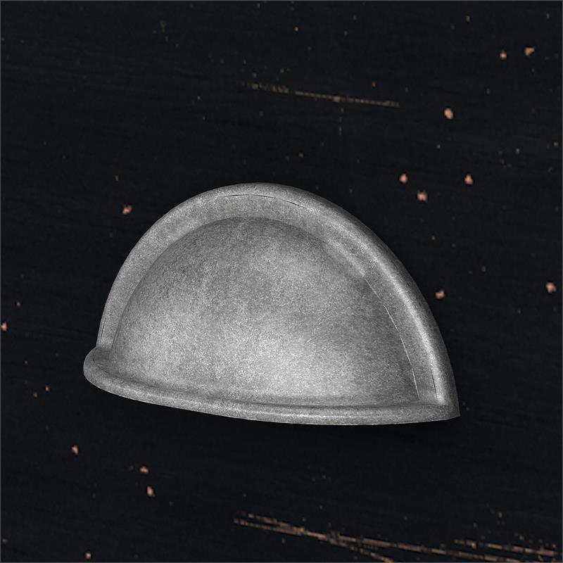 Maklaine Engineered Wood Storage Cabinet with File Drawer in Black and Cherry