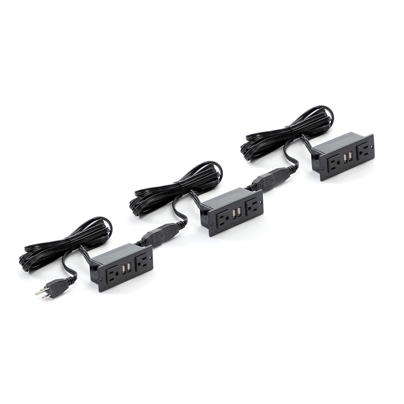 Maklaine Contemporary Power Module for Standing-Height Conference Tables