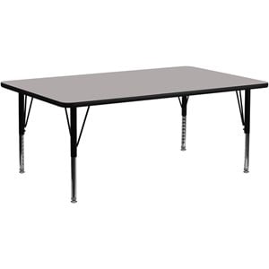 Maklaine 26&quot x 72&quot x 30&quot High Pressure Top Activity Table in Gray