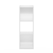 Maklaine Engineered Wood Contemporary Cubic Storage Cabinet - 3x1 in White