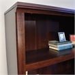 Maklaine Engineered Wood 5 Shelf Bookcase in Select Cherry Finish