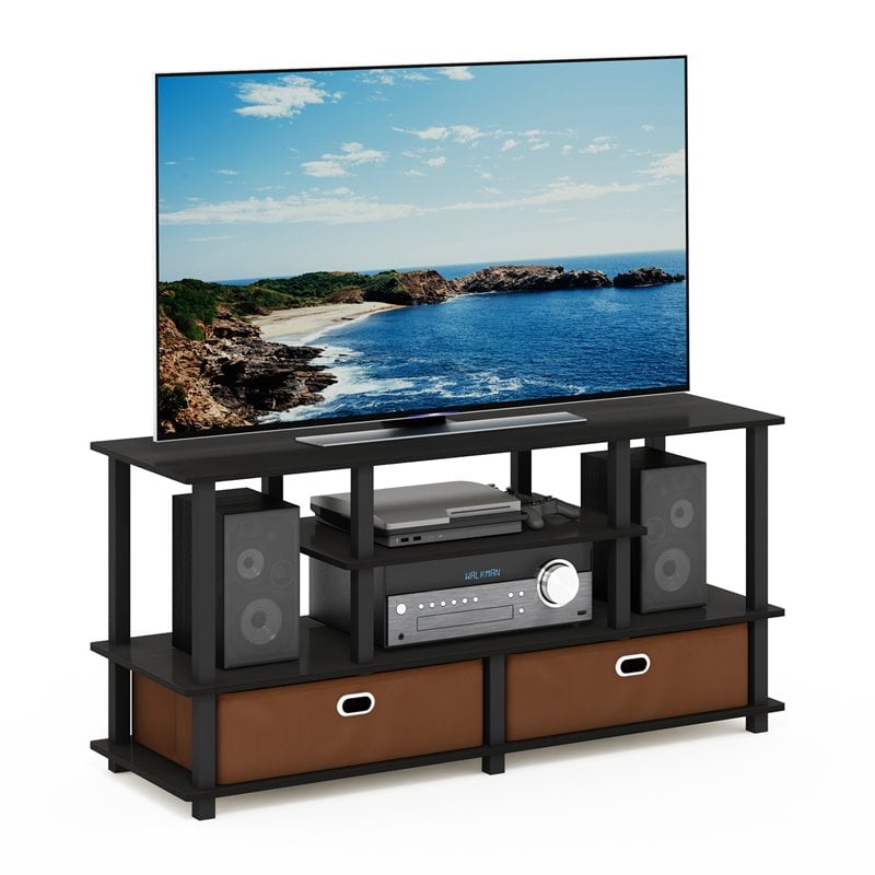 Maklaine Engineered Wood Large TV Stand for TV up to 55