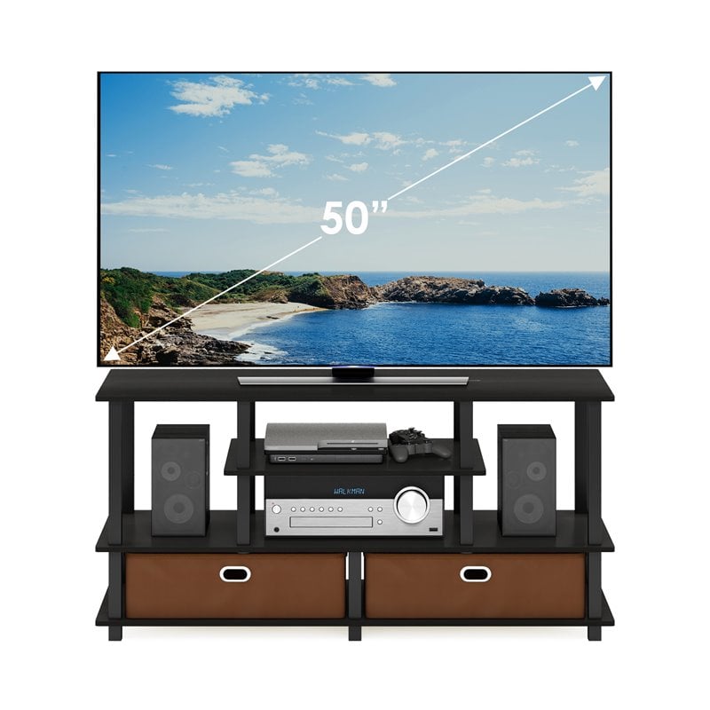 Maklaine Engineered Wood Large TV Stand for TV up to 55