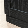 Maklaine Traditional Engineered Wood Storage Cabinet in Black Finish