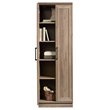 Maklaine Farmhouse Engineered Wood Storage Cabinet in Salt Oak Finish