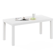 Maklaine Engineered Wood Contemporary Coffee Table for Living Room in White