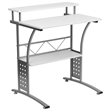 Maklaine Wood Modern / Contemporary Computer Desk In White Finish