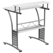 Maklaine Wood Modern / Contemporary Computer Desk In White Finish