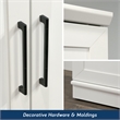 Maklaine 2-Door Engineered Wood Storage Cabinet in Soft White