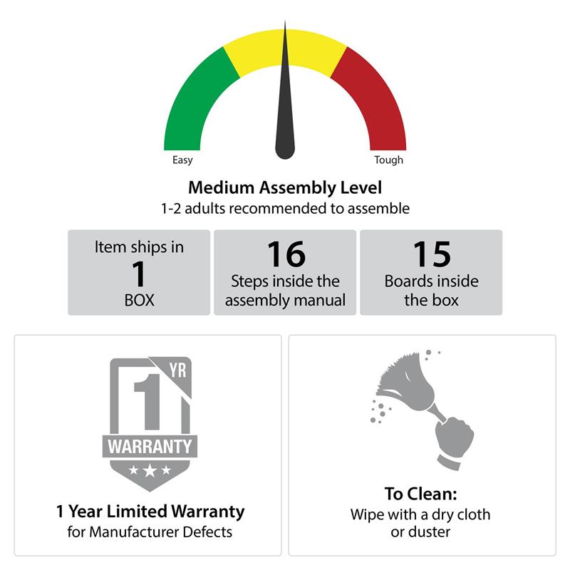 Maklaine Contemporary Fireplace with Mantel in Black with Natural Mantel