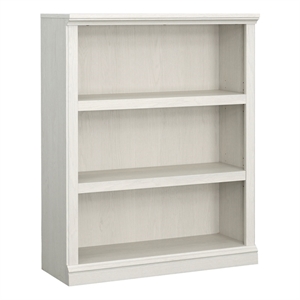 Maklaine Engineered Wood 3-Shelf Bookcase in Glacier Oak Finish