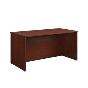 Maklaine Transitional Engineered Wood Desk in Classic Cherry