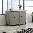 Maklaine Engineered Wood Sewing Craft Cart in Mystic Oak Finish