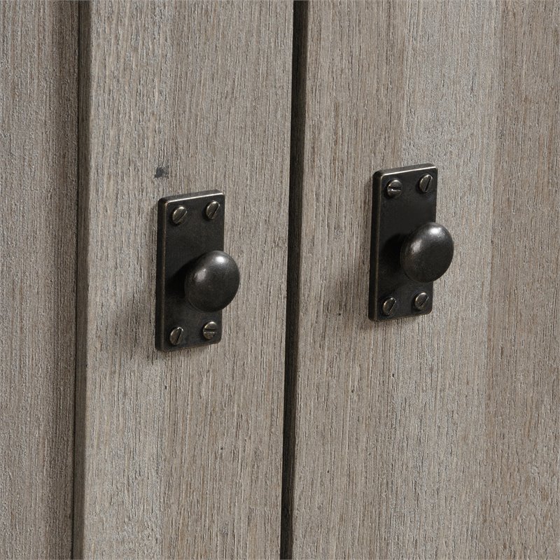 Maklaine Engineered Wood Sewing Craft Cart in Mystic Oak Finish