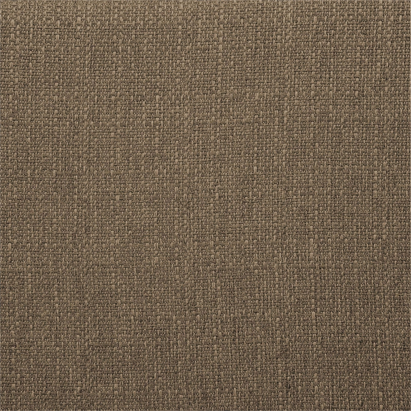 Maklaine Storage Ottoman Sandstone Fabric w/ Solid Wood Feet