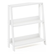 Maklaine Contemporary Bookcase Display Shelf in 3-Tier in White