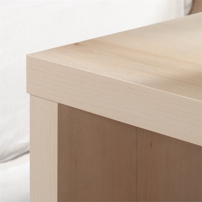 Maklaine Engineered Wood Bedroom Nightstand in Pacific Maple