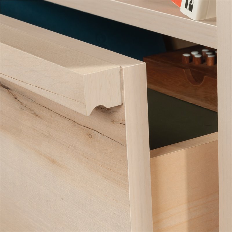 Maklaine Engineered Wood Bedroom Nightstand in Pacific Maple
