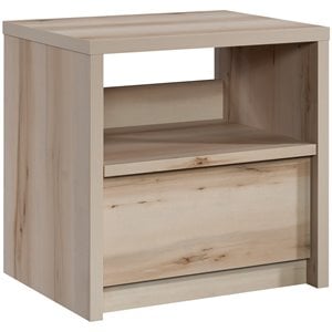 Maklaine Engineered Wood Bedroom Nightstand in Pacific Maple