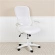 Maklaine High-Back Ergonomic Mesh Office Swivel Chair in White