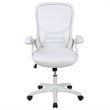 Maklaine High-Back Ergonomic Mesh Office Swivel Chair in White
