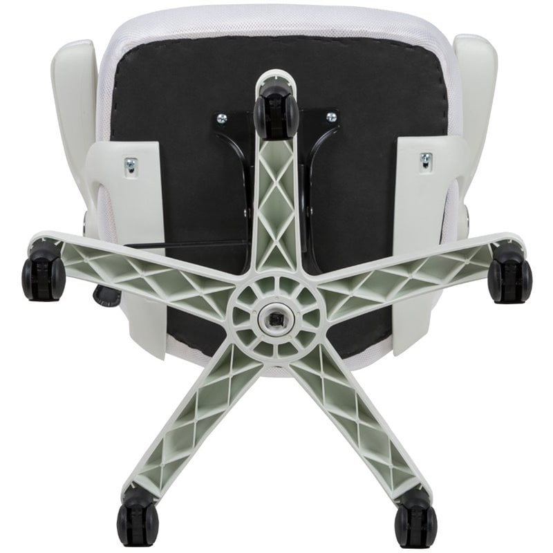 Maklaine High-Back Ergonomic Mesh Office Swivel Chair in White