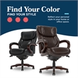 Maklaine Executive Office Chair with Memory Foam in Brown Bonded Leather