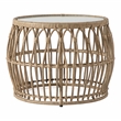 Maklaine Wicker / Rattan Round Outdoor Coffee Table in Natural