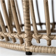 Maklaine Wicker / Rattan Round Outdoor Coffee Table in Natural
