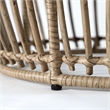 Maklaine Wicker / Rattan Round Outdoor Coffee Table in Natural